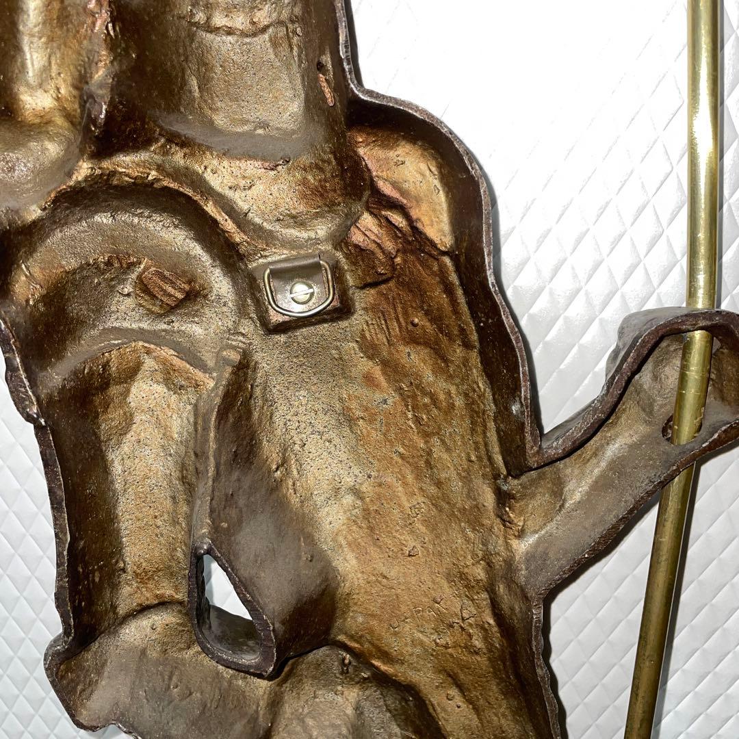 ヴィンテージ 中世の騎士 ナイト 中世騎士 真鍮製 壁掛け