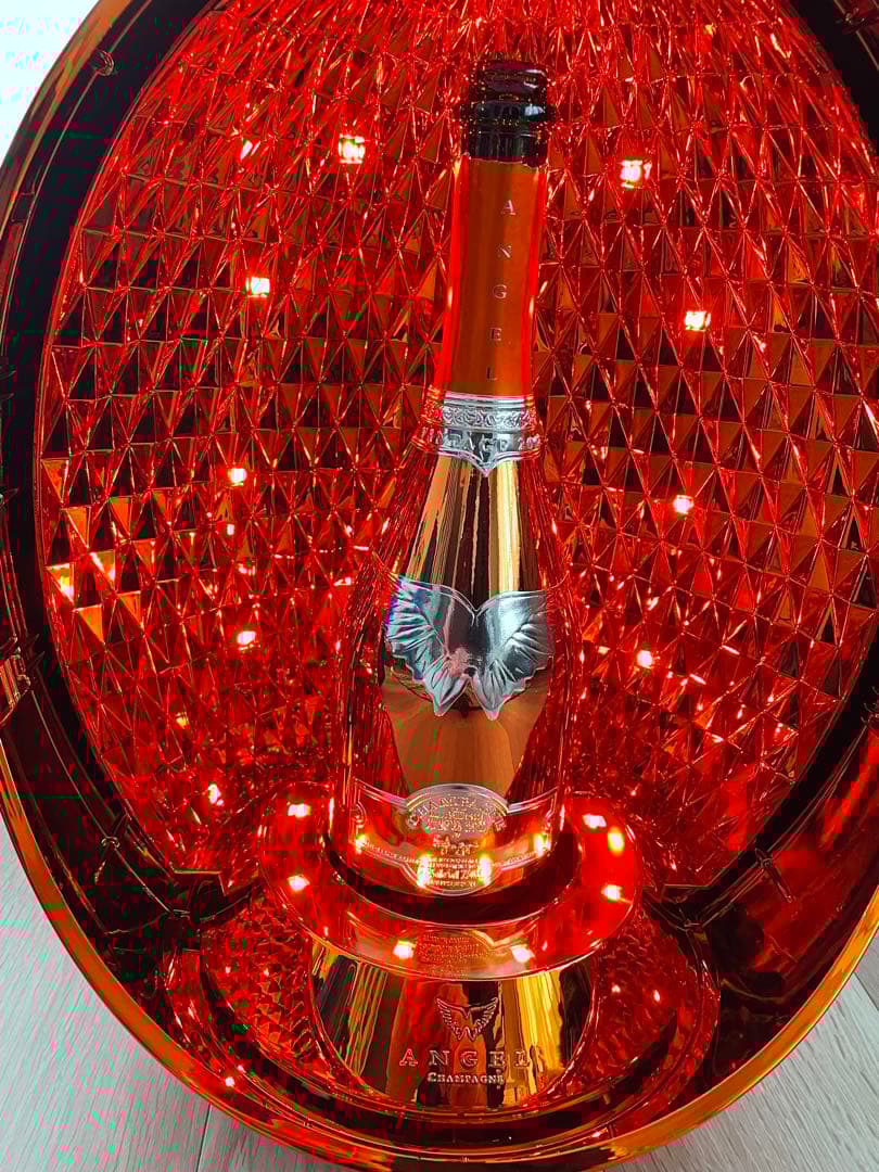 Angel シャンパン　オレンジ　空瓶 エッグケース