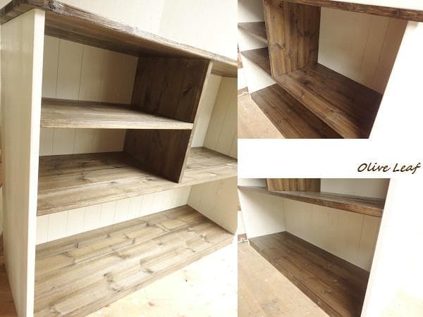 サイズ、デザインオーダー可！ワイドカウンターテーブルシャビーエスプレッソ受注製作