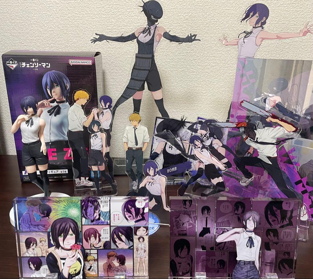 チェンソーマン　一番くじ　レゼ　フィギュア　アクリルスタンド　セット