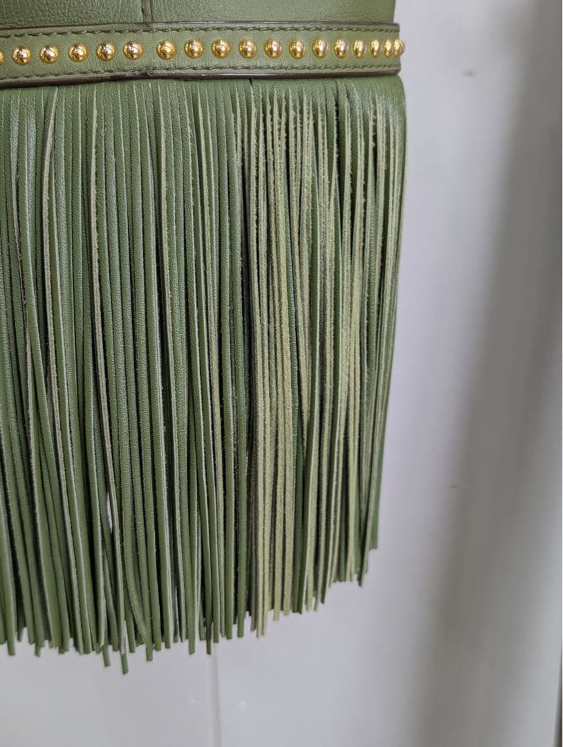 限定色♡J&M DAVIDSON フリンジカーニバル ミニ オリーブ