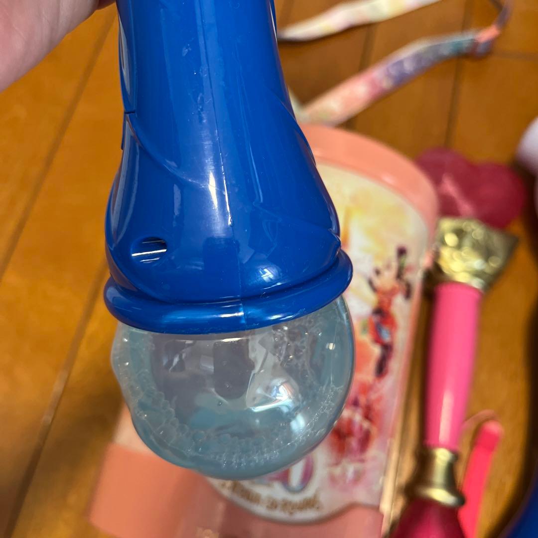 ディズニーランド　40周年ポップコーン入れ　シャボン玉　ミニースティックライト