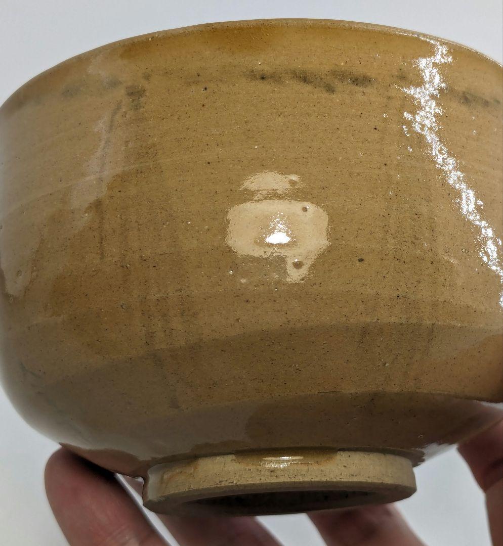 岡本英山 虫明焼 魚絵茶盌 共箱 抹茶碗 抹茶茶碗 茶道具 茶器 食器 工芸品