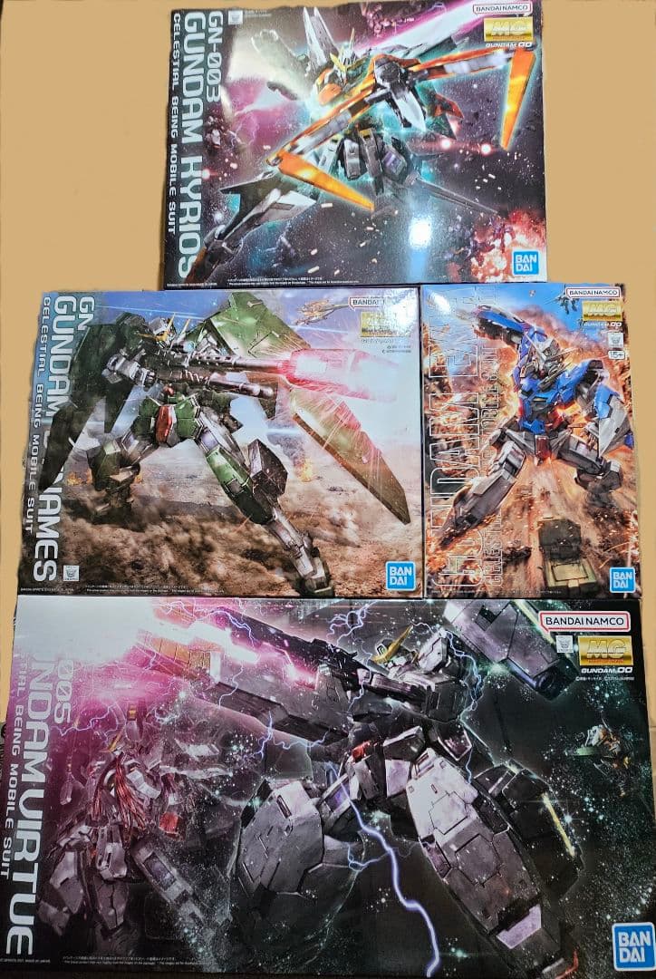 MG 1/100 ガンダム エクシア デュナメス キュリオス ヴァーチェ