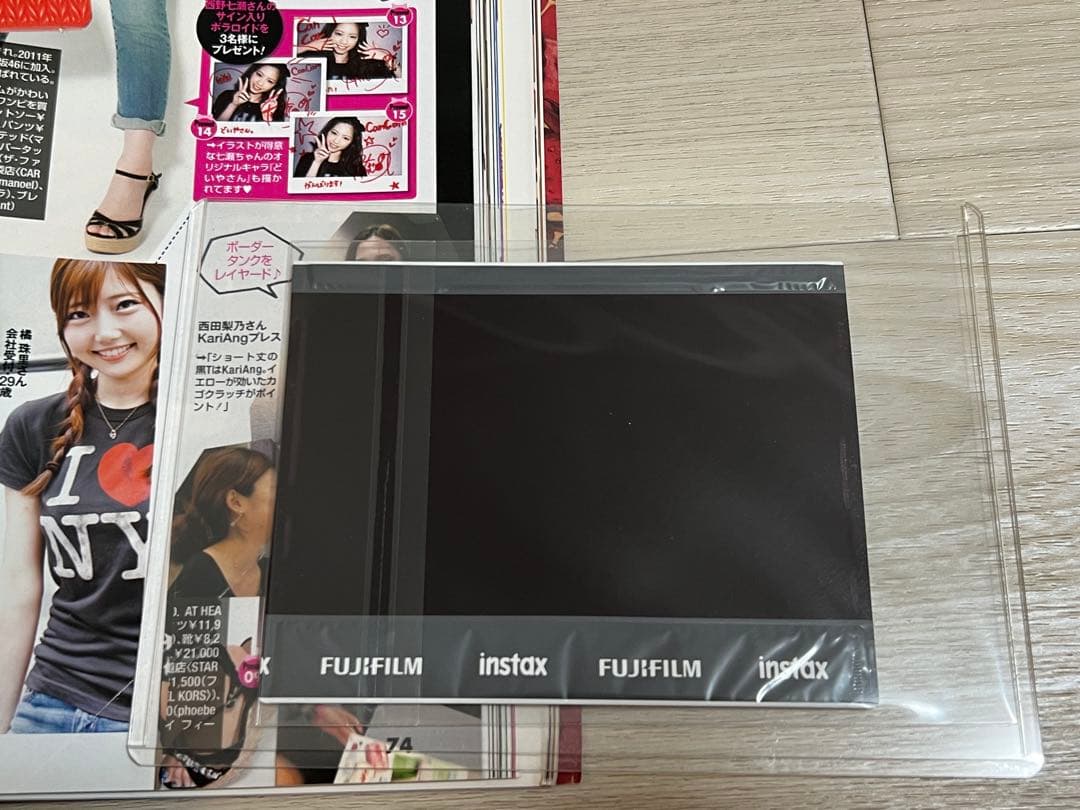 西野七瀬 CanCanチェキ 直筆サイン入り 乃木坂46