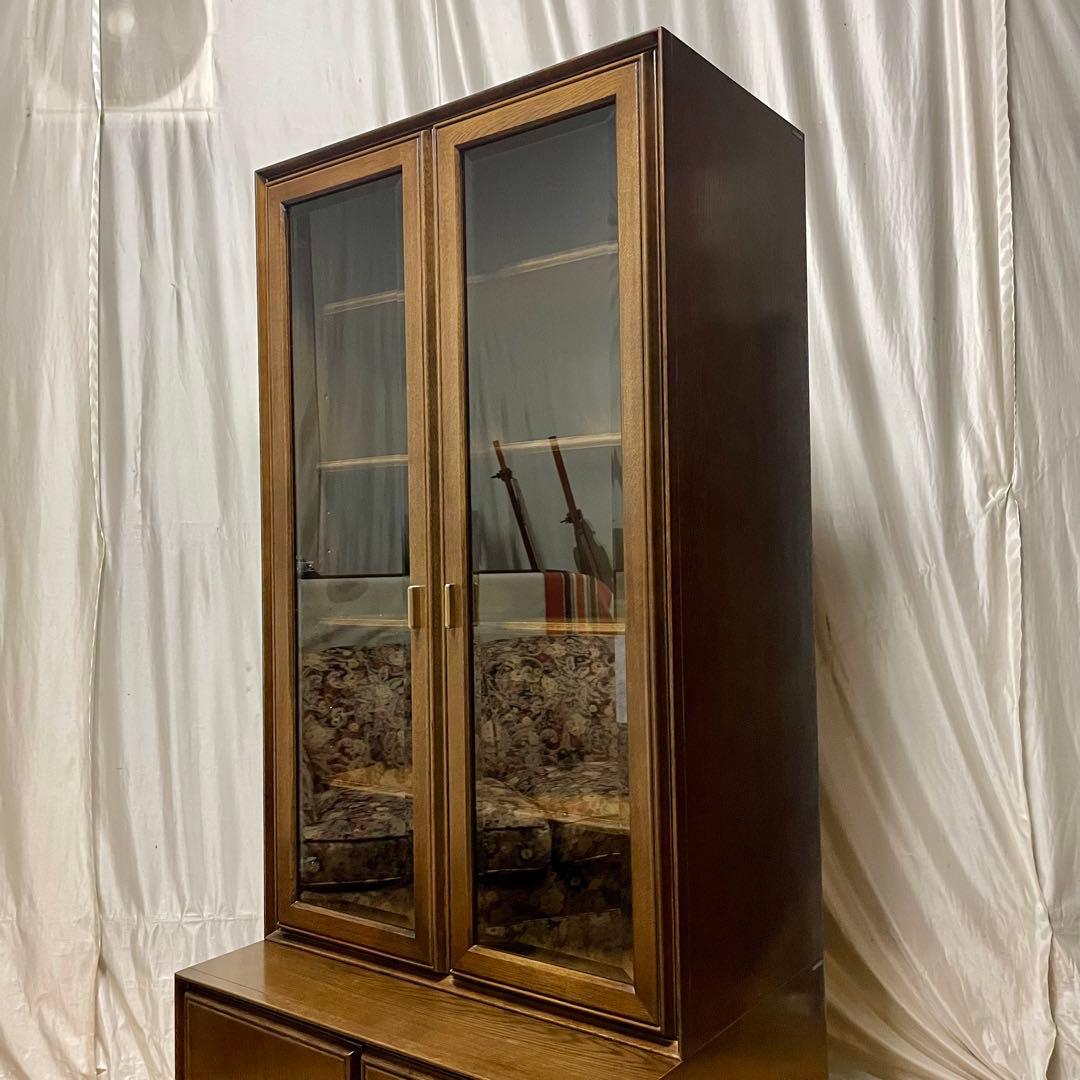 【karimoku】HG2000MD+HG8000MD 飾棚 (1990年代製)