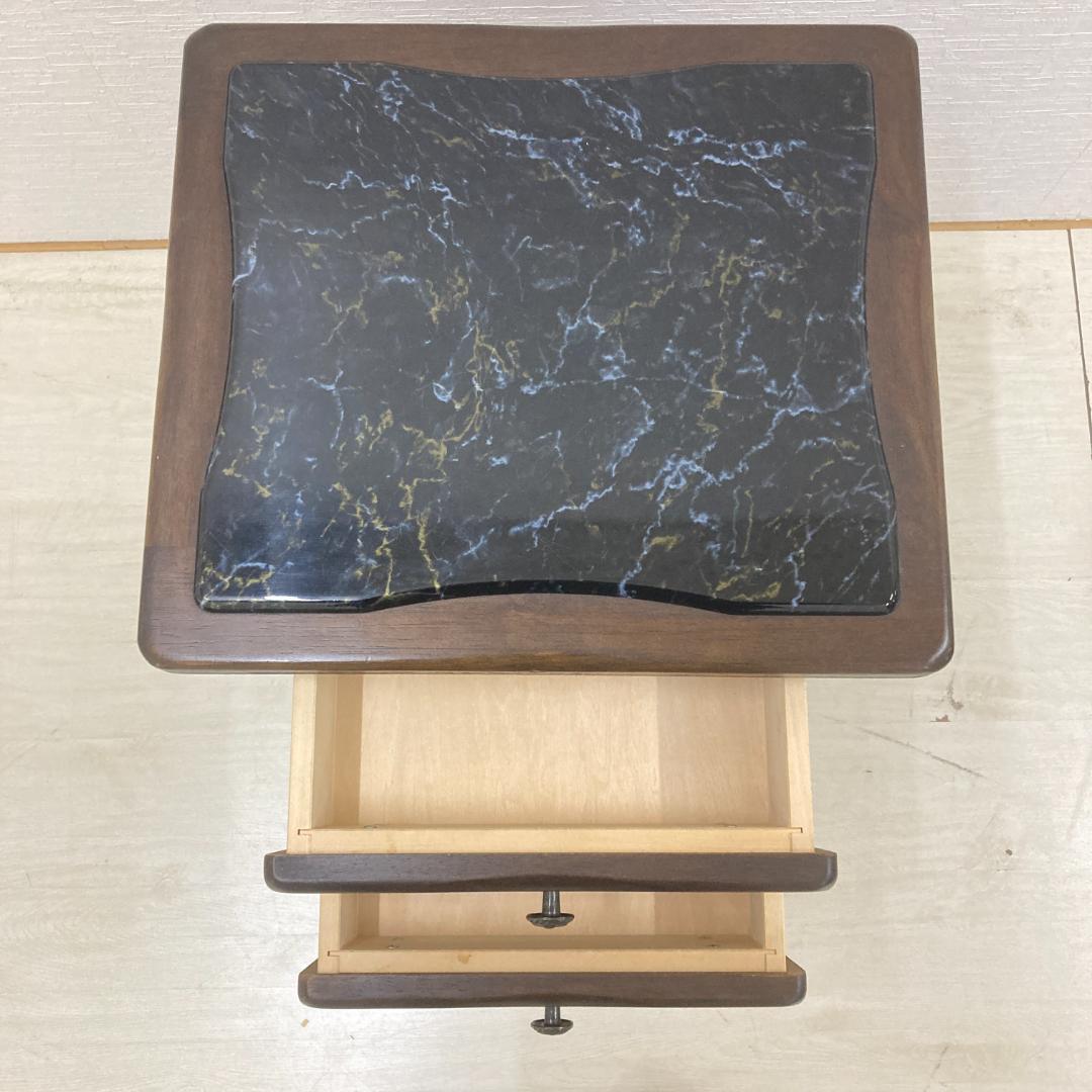 【カリモク】電話台　花台　キャビネット　サイド　アンティーク調