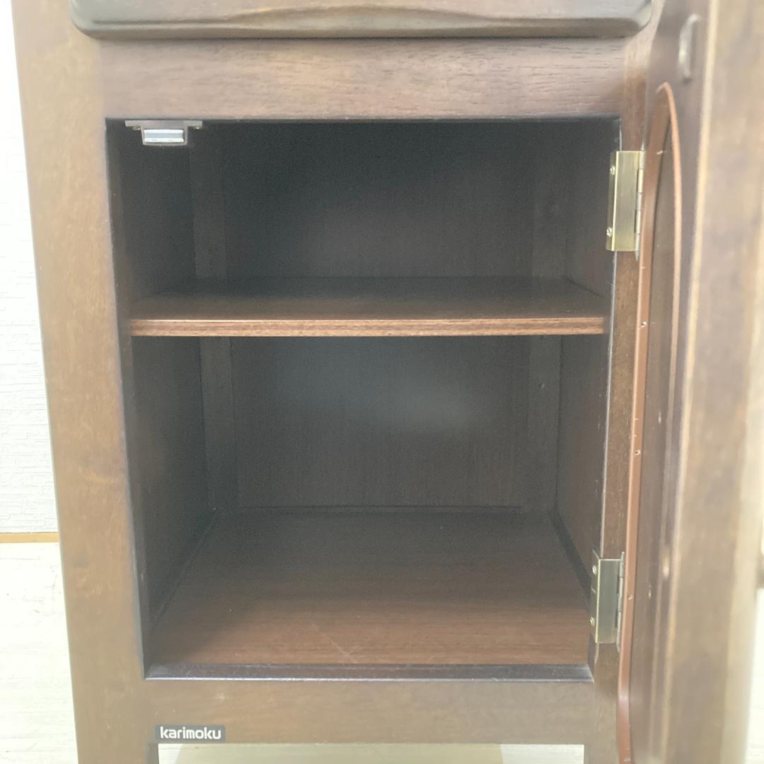 【カリモク】電話台　花台　キャビネット　サイド　アンティーク調