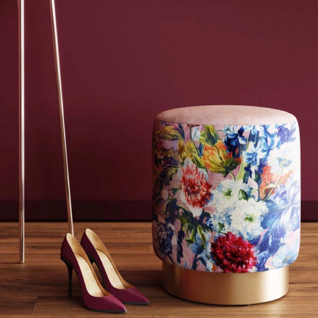 KARE カレ 廃番 チェリーフラワーローズ スツール PINK 箱入新品