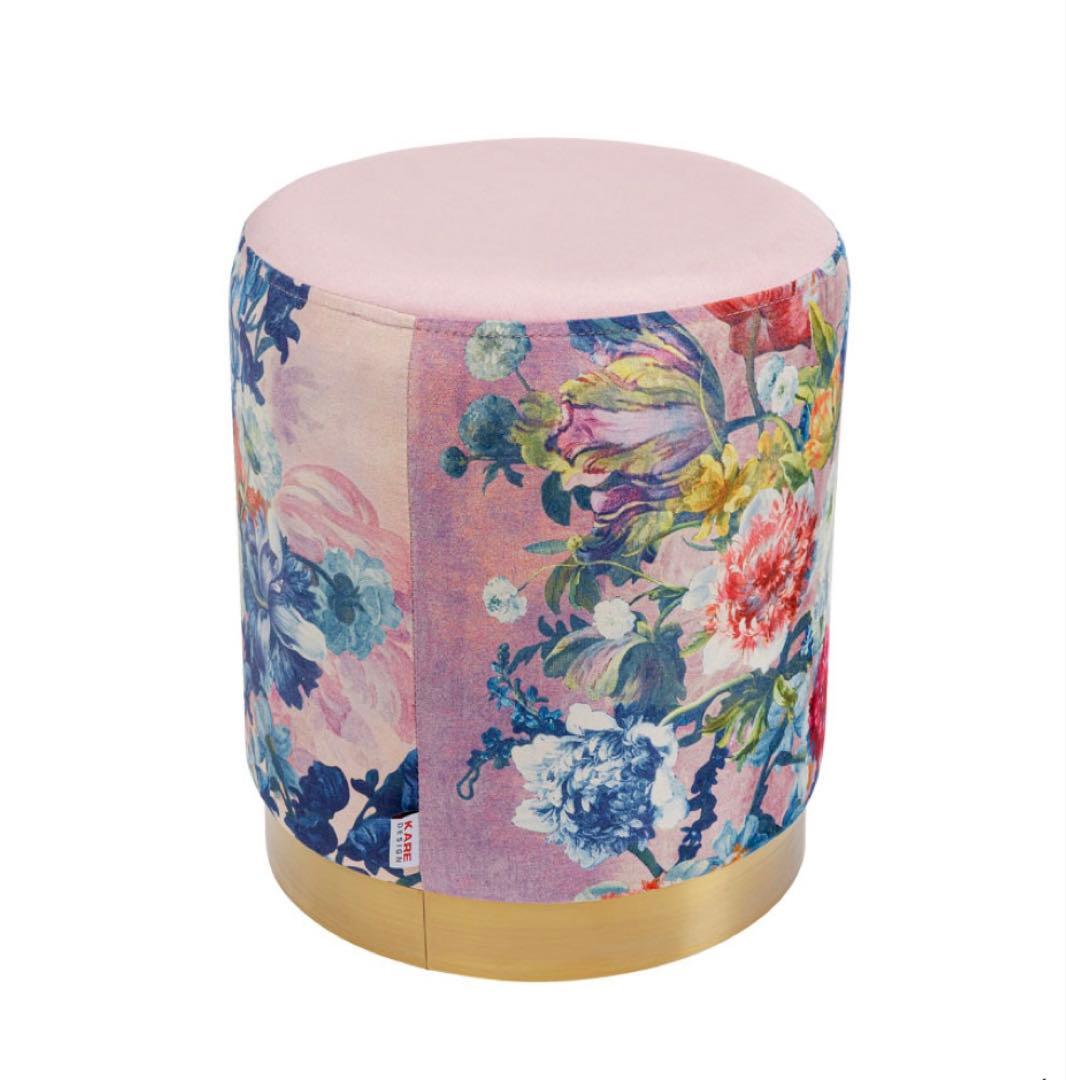 KARE カレ 廃番 チェリーフラワーローズ スツール PINK 箱入新品