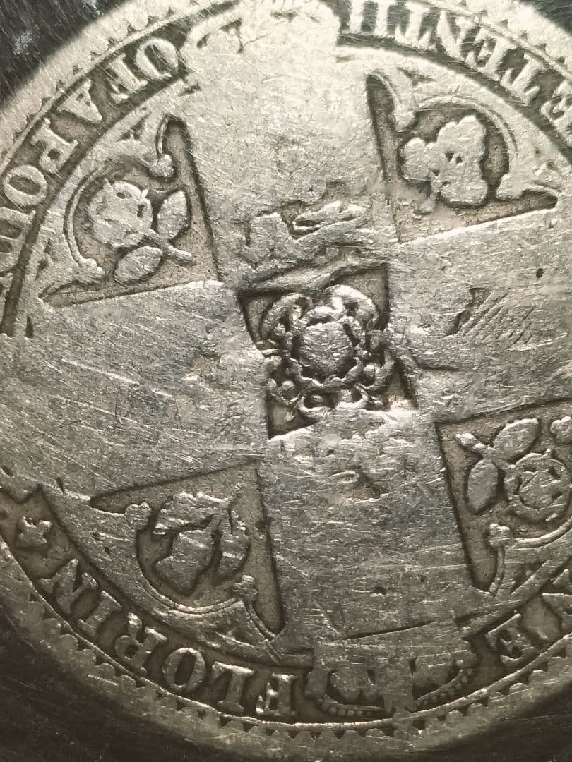 ◆レア度の高いw.wのサイン刻印の無い！●ゴッドレスフローリン銀貨 1849年