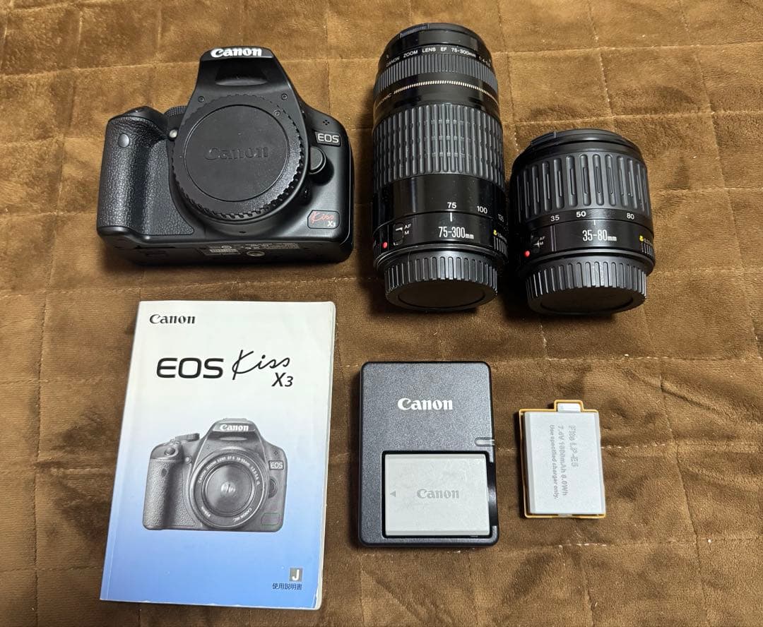 Canon Kiss X3 デジタル一眼レフ 望遠レンズ