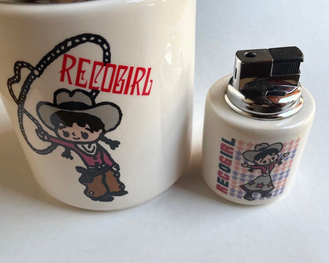 レコガール　灰皿 ライター 本秀康　レア