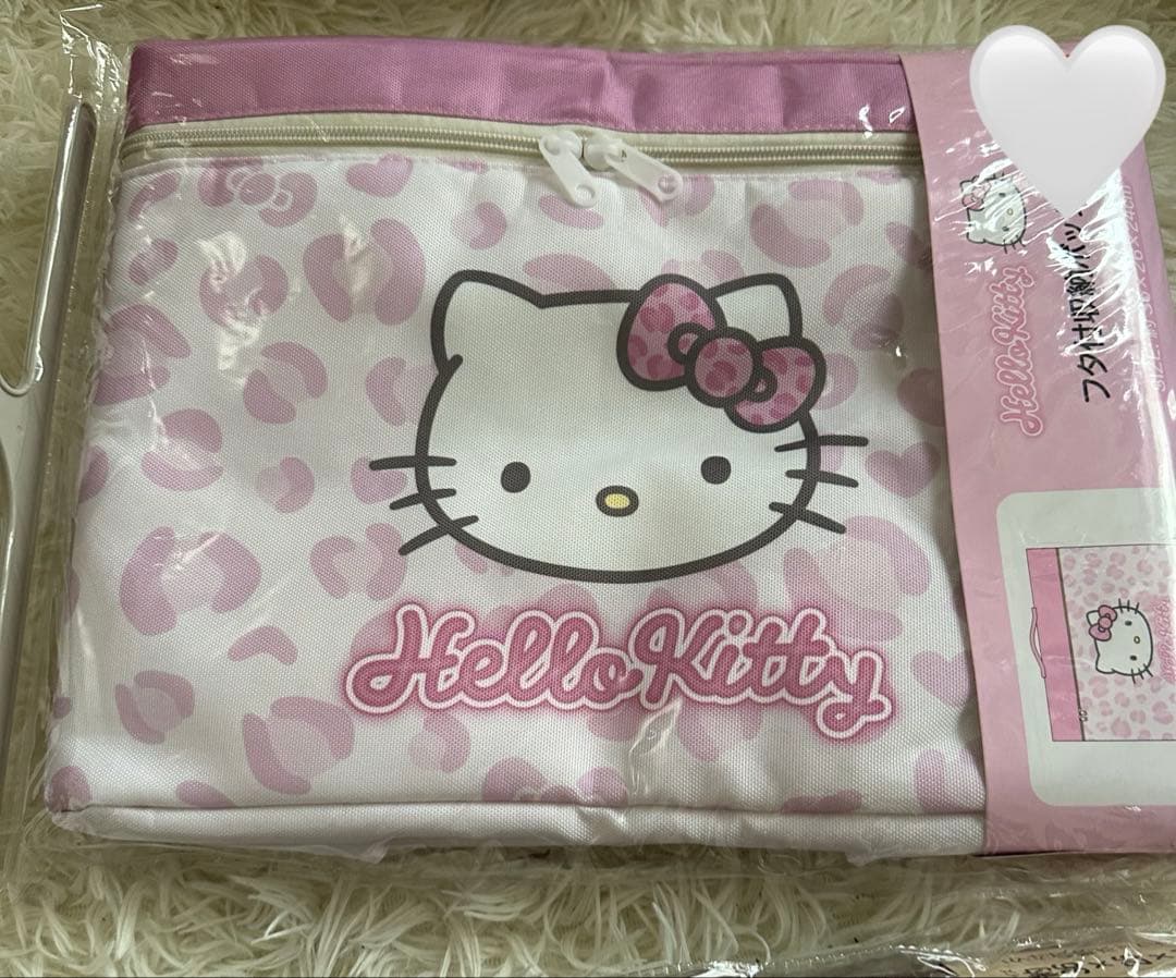 新品 ハローキティ フタ付き収納ボックス 3個セット ヒョウ柄 ゼブラ アベイル