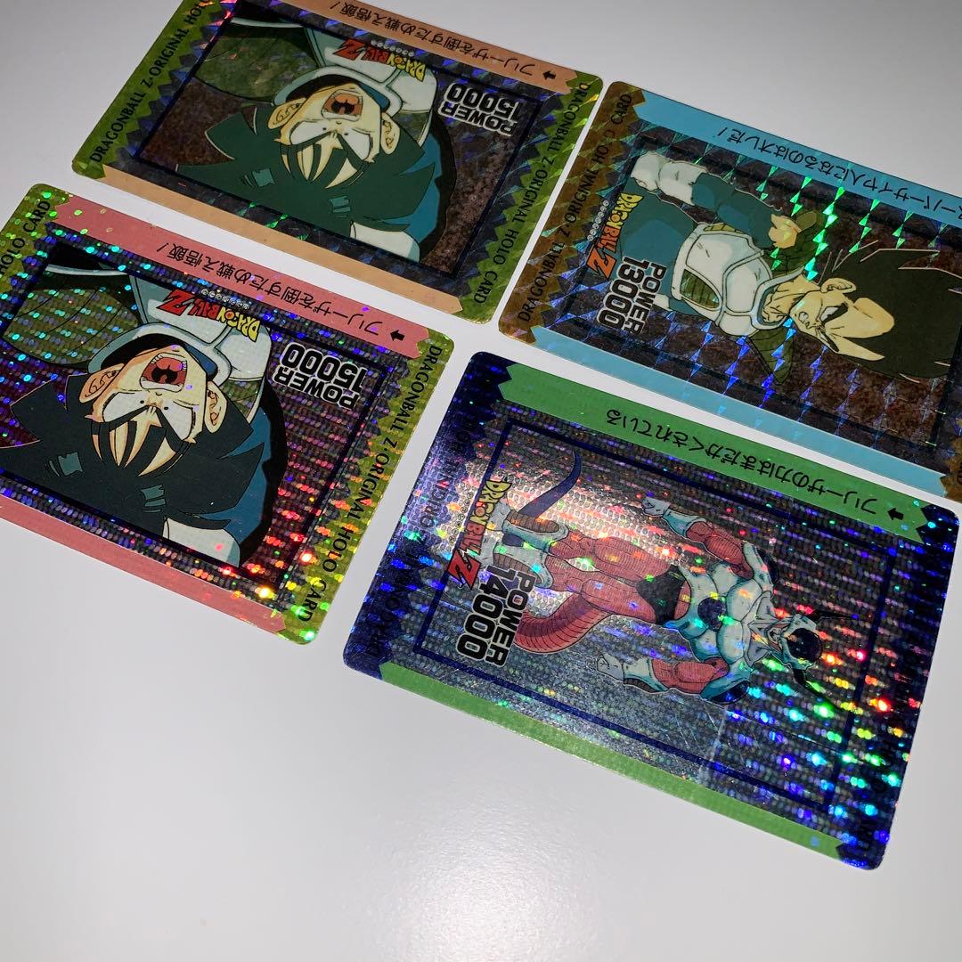 ドラゴンボールカードダス　オリジナルホロカード　ベジータ他　4枚