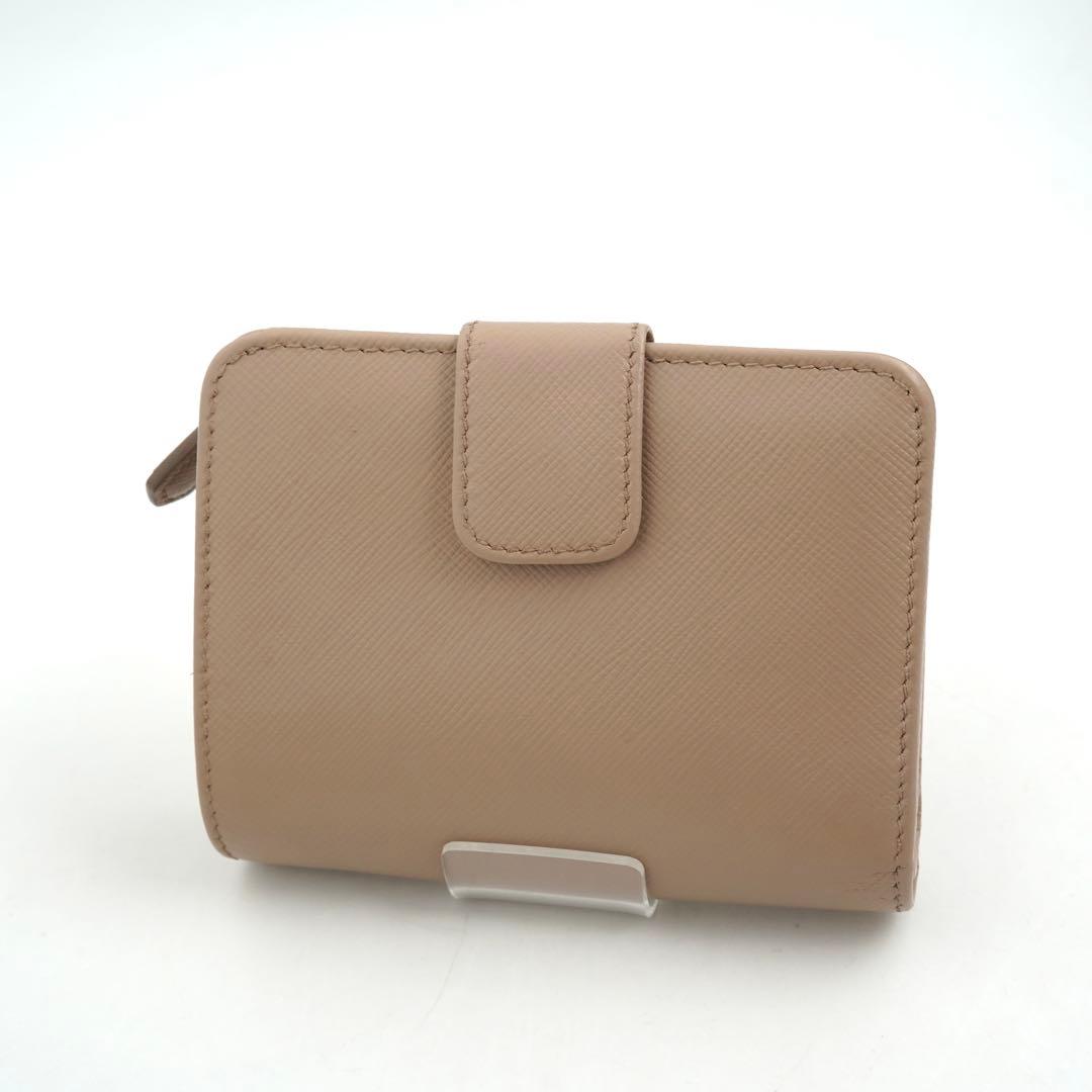 ✨新品未使用・箱付き✨　PRADA 財布　サフィアーノレザー　アイコン　ベージュ