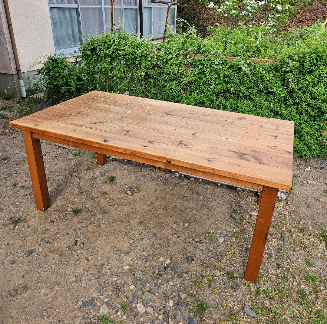 専用ヴィンテージ 無垢材 ダイニングテーブル 木製 古材 作業台カフェ アトリエ