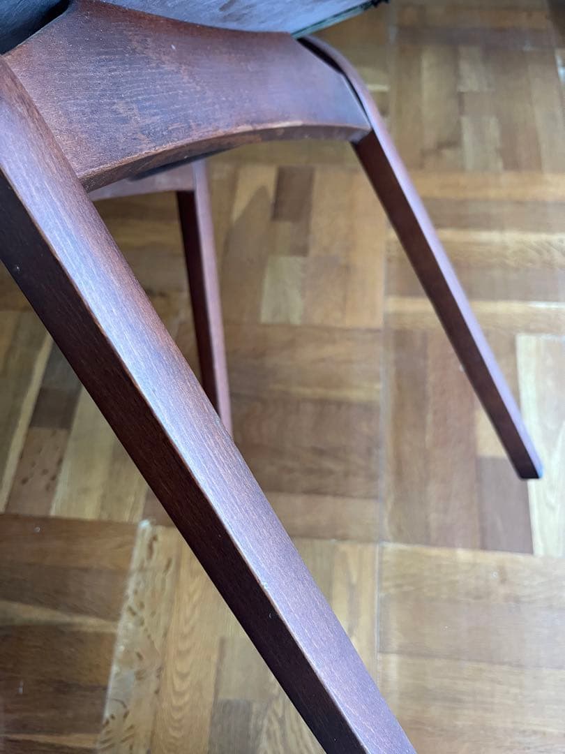 秋田木工 スツール 黒 2脚