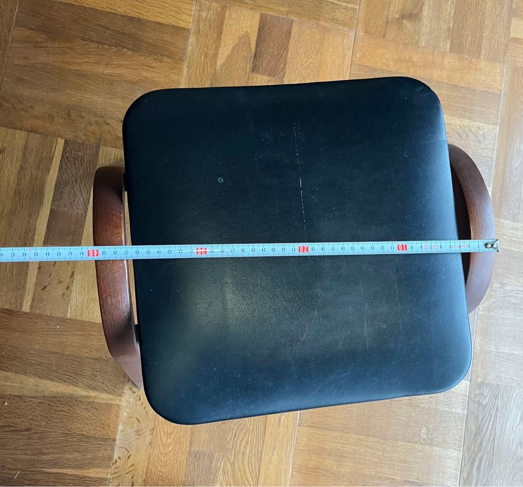 秋田木工 スツール 黒 2脚