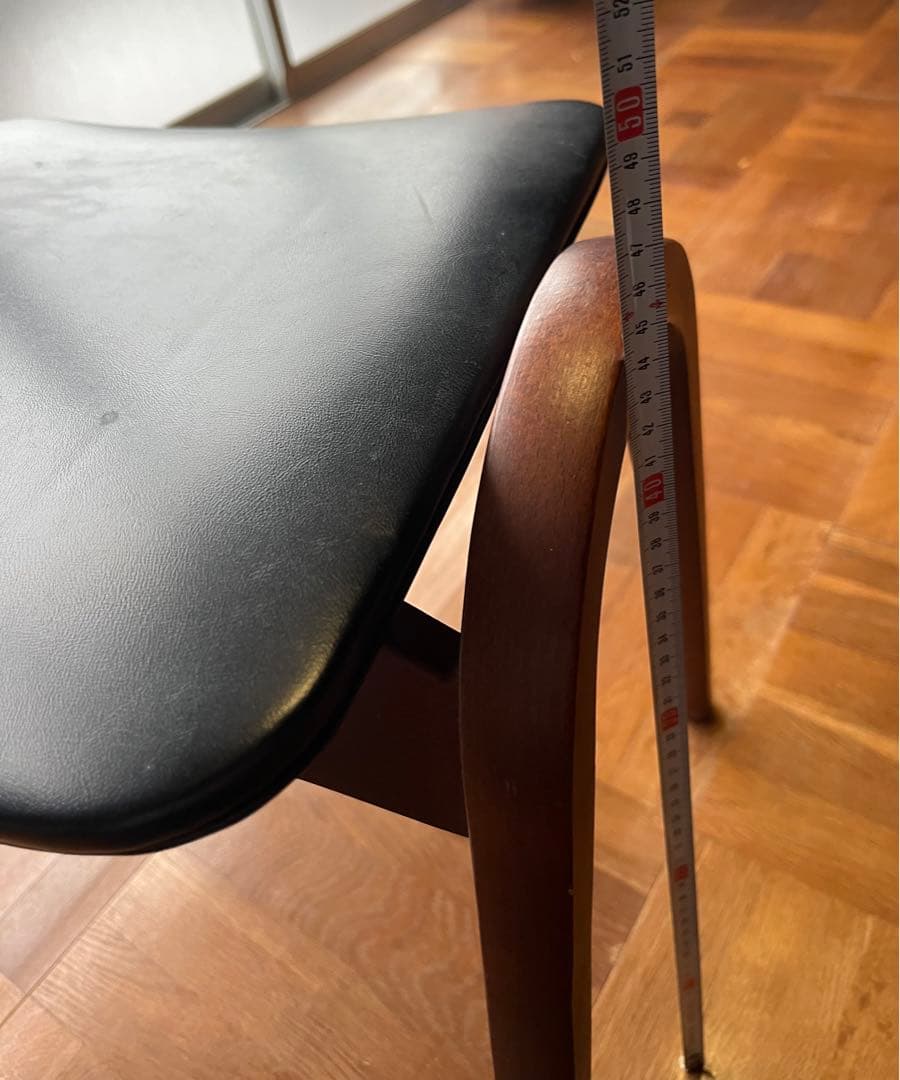 秋田木工 スツール 黒 2脚