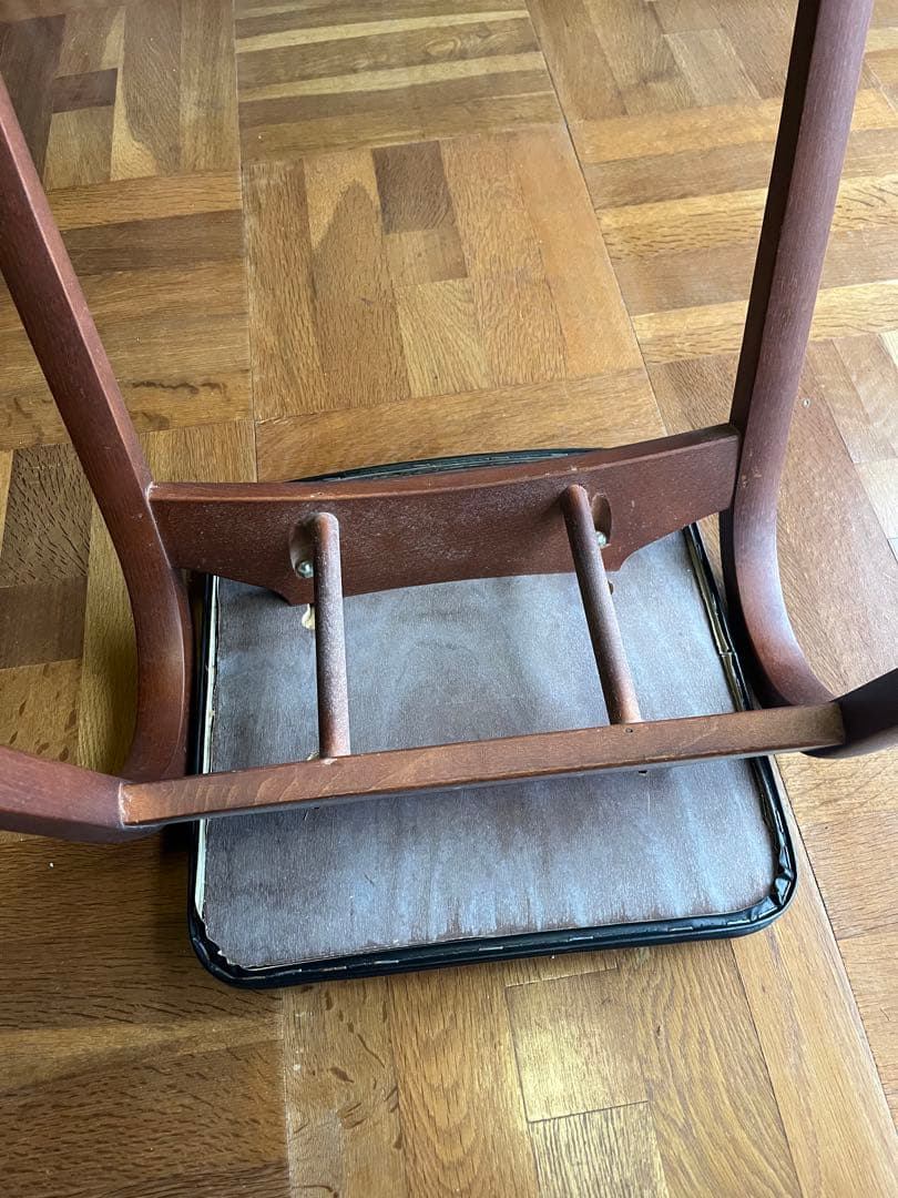 秋田木工 スツール 黒 2脚