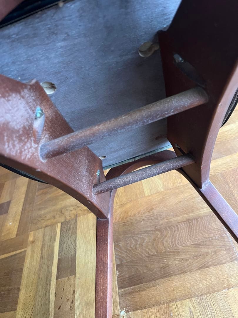 秋田木工 スツール 黒 2脚