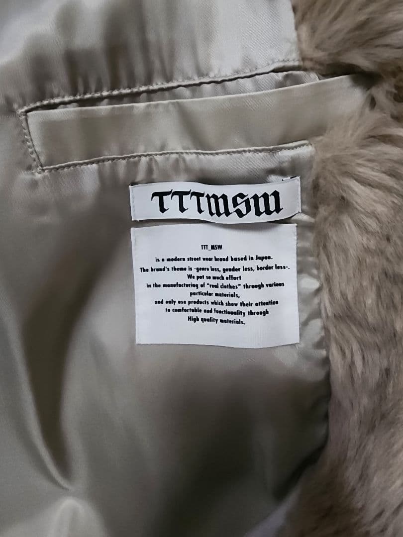 TTT-MSM 18AW ベージュファーコート