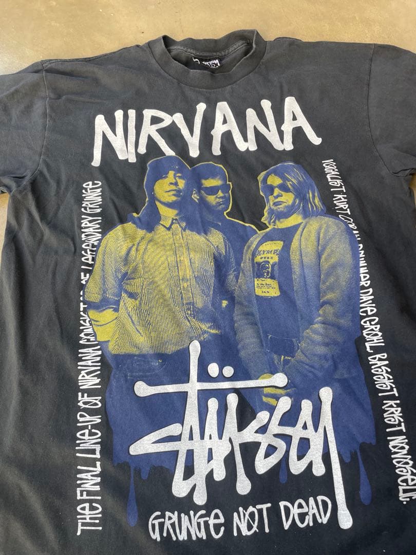 Nirvana カートコバーン　stussy tシャツ