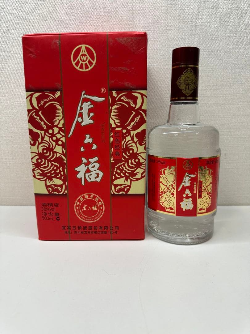 金六福　白酒　500mL 38% 未開封