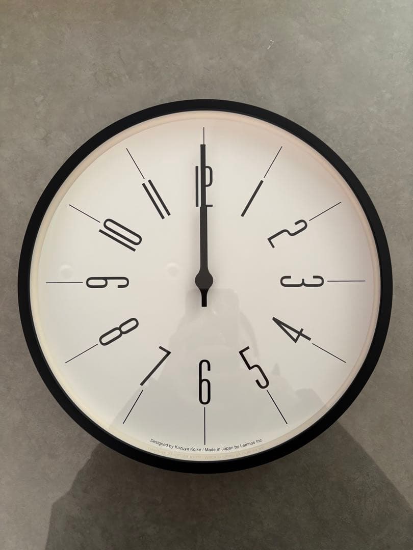 【新品】Lemnos レムノス　時計台の時計　モダン　 掛時計