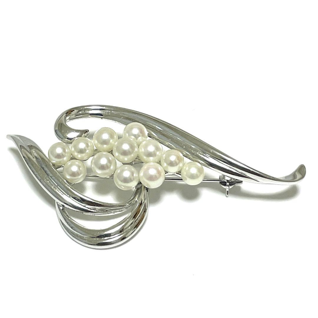 希少 皇室御用達 MIKIMOTO ミキモト アコヤ真珠 パール ブローチ