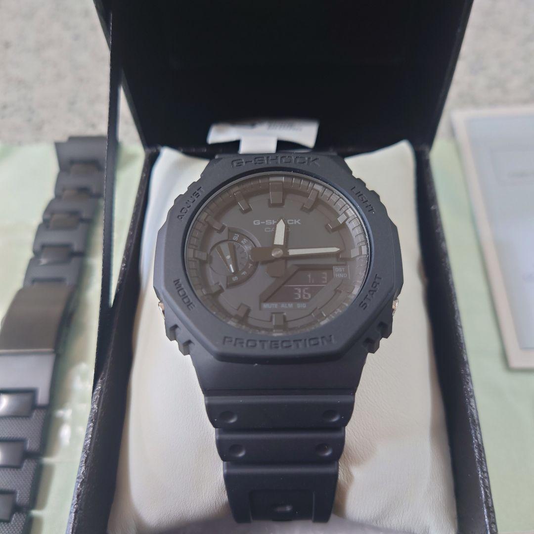 【新品未使用】CASIO G-SHOCK GA-2100 オールブラック