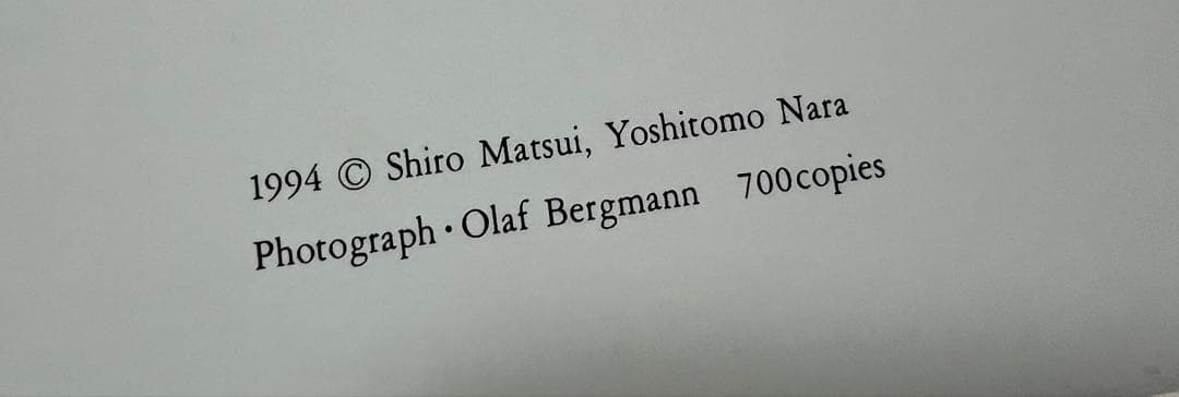 [貴重品] 奈良美智の古いフライヤーと古い展覧会案内冊子