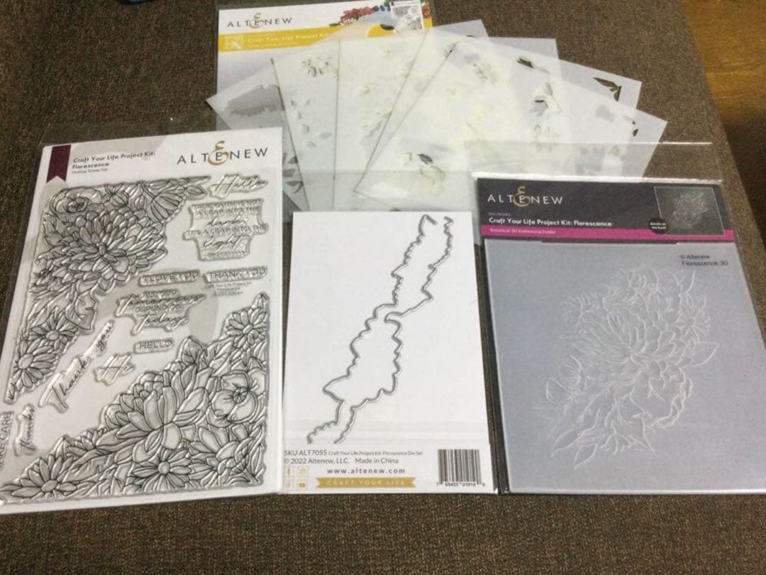 アルテニューFlourescence スタンプ・ダイ・フォルダー・ステンシル