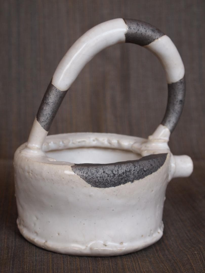 人気作家★石井隆寛【師：隠崎隆一】白釉手付酒注