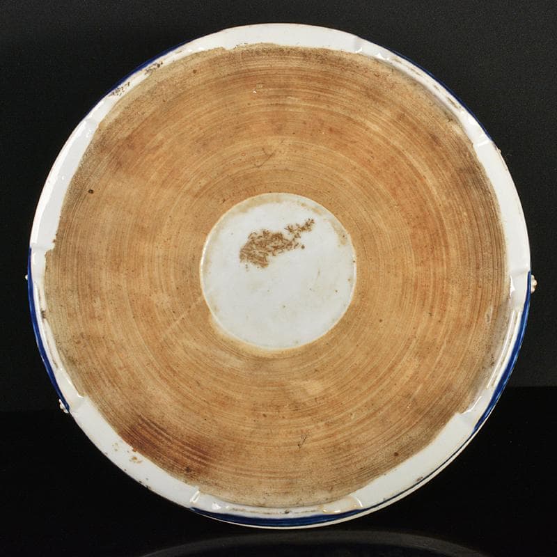 中国　粉彩　花唐草文　水盤　鉢　V　R6561