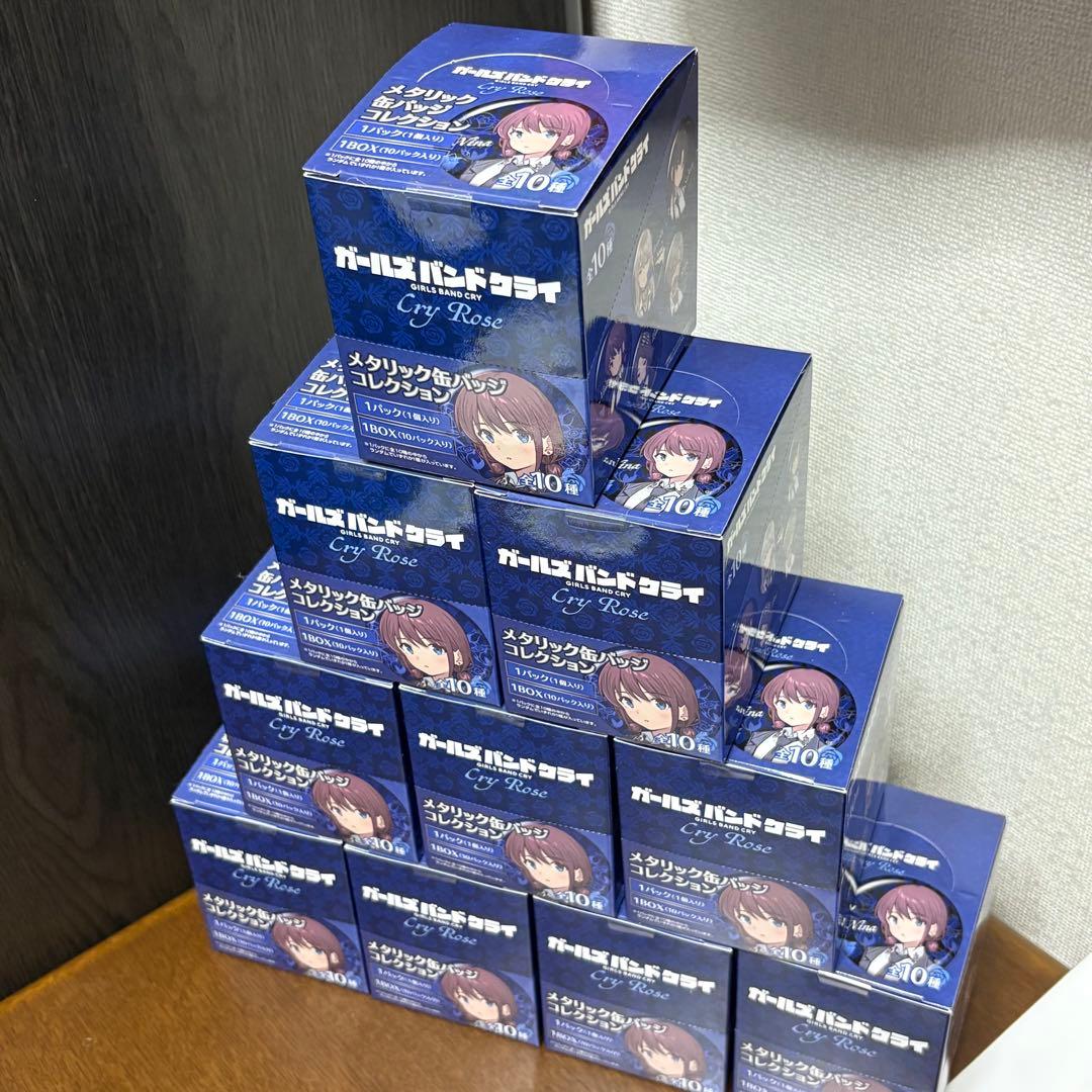 ガールズバンドクライ メタリック缶バッジコレクション　10箱　ヴィレヴァン限定