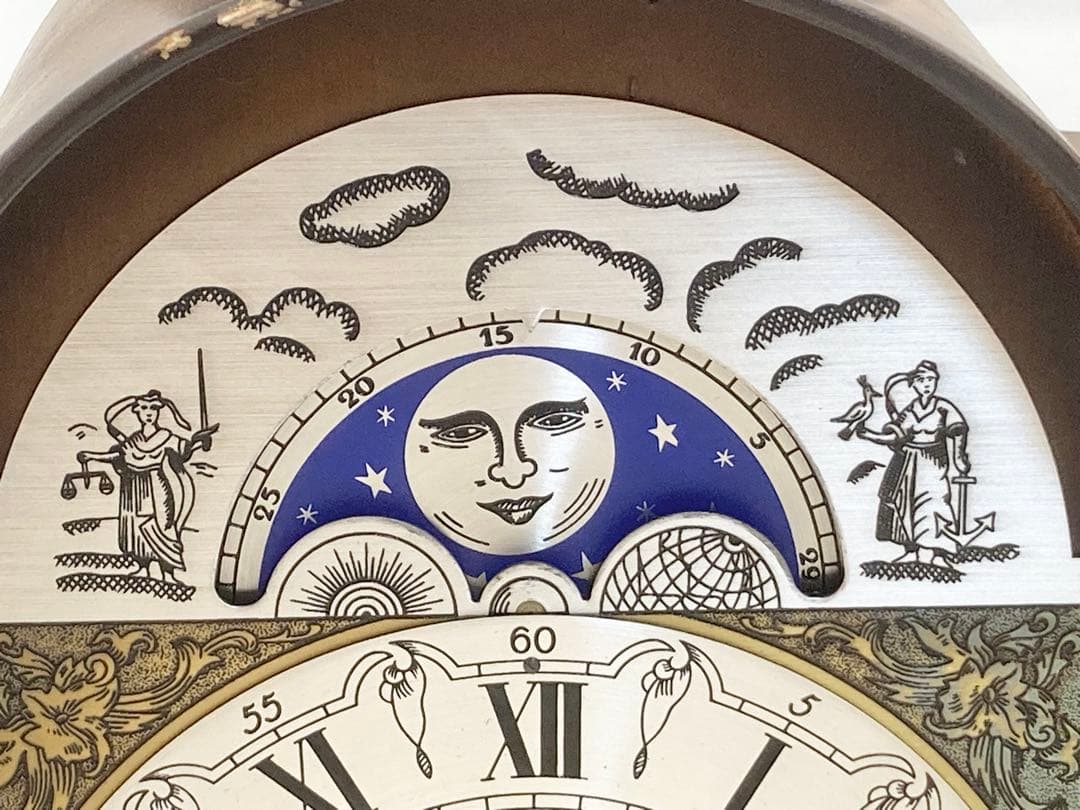 Hermle ヘルムレ ゼンマイ式置き時計 アンティーク時計 ドイツ製