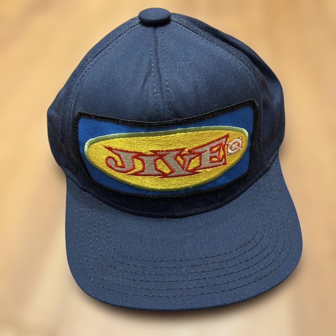 FRESH JIVE 刺繍ロゴ ネイビーキャップ USA製　90's 未使用