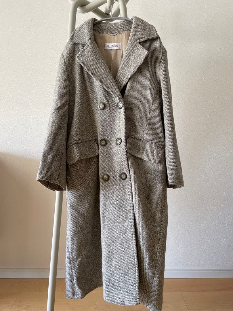 Max Mara ロングコート グレー オーバーサイズ