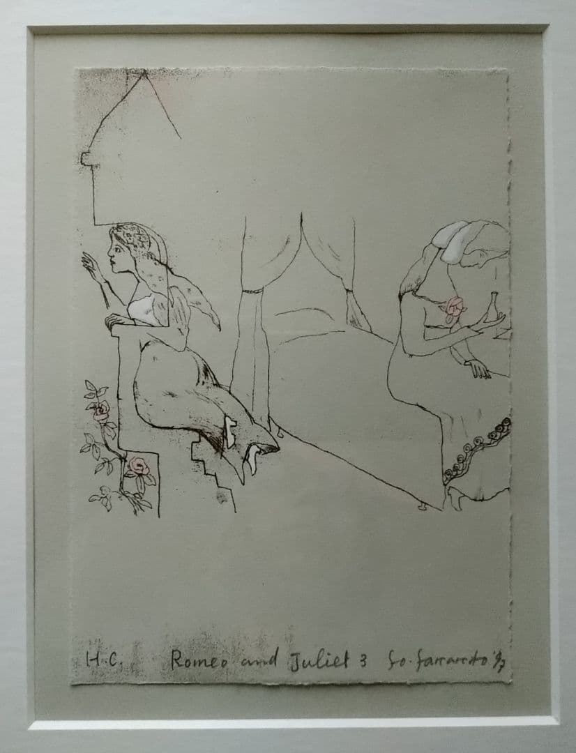 oy山本容子さんの銅版画 ロミオとジュリエット3 自筆サイン 限定HC 非売品