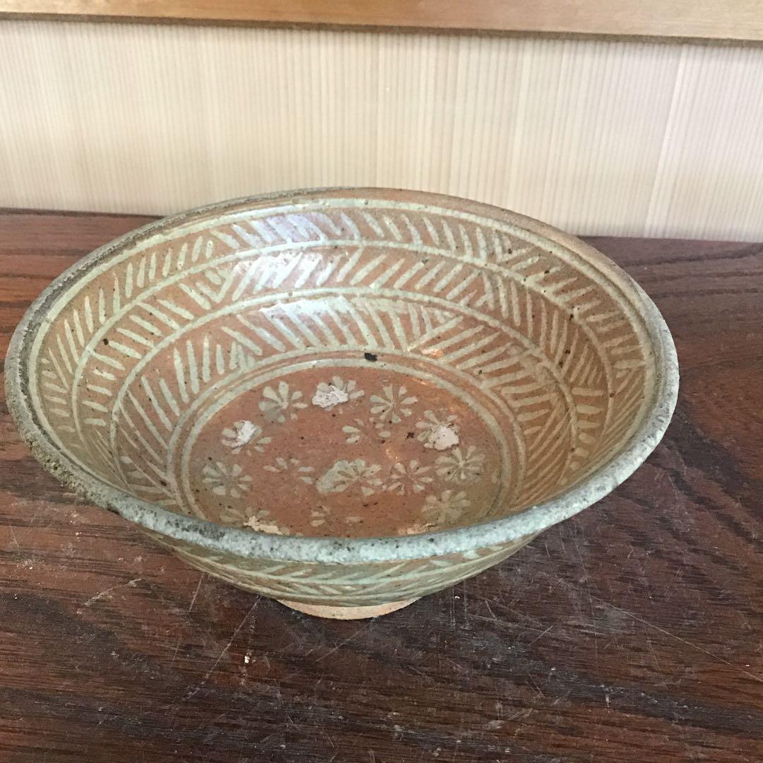 李朝花三嶋茶碗