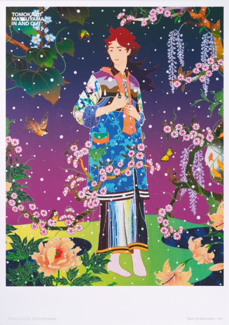 定価55000円 新品 松山智一 ポスター Turn Up Remember