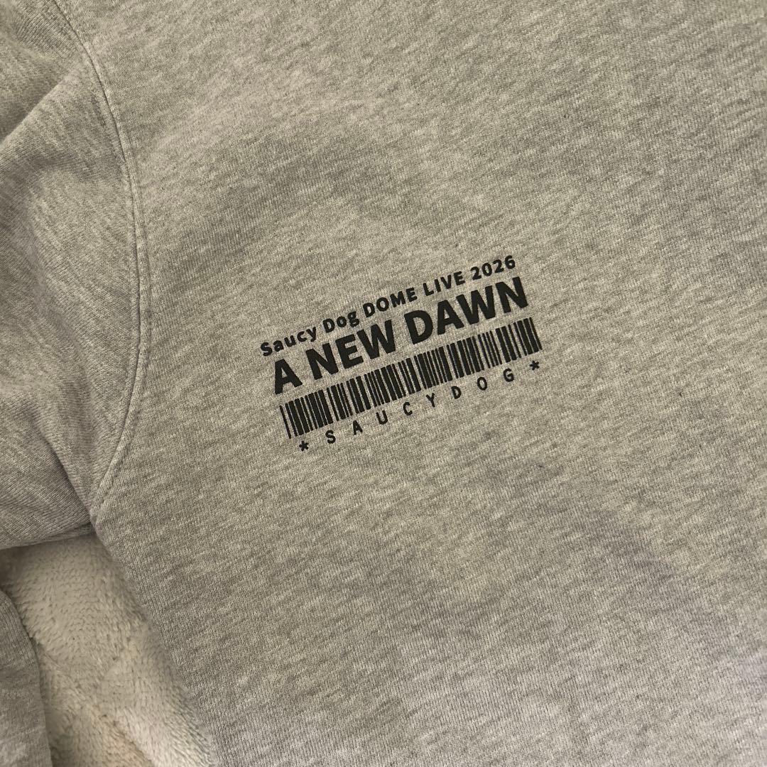 Saucy Dog \"A NEW DAWN\"ジップパーカー グレー Mサイズ
