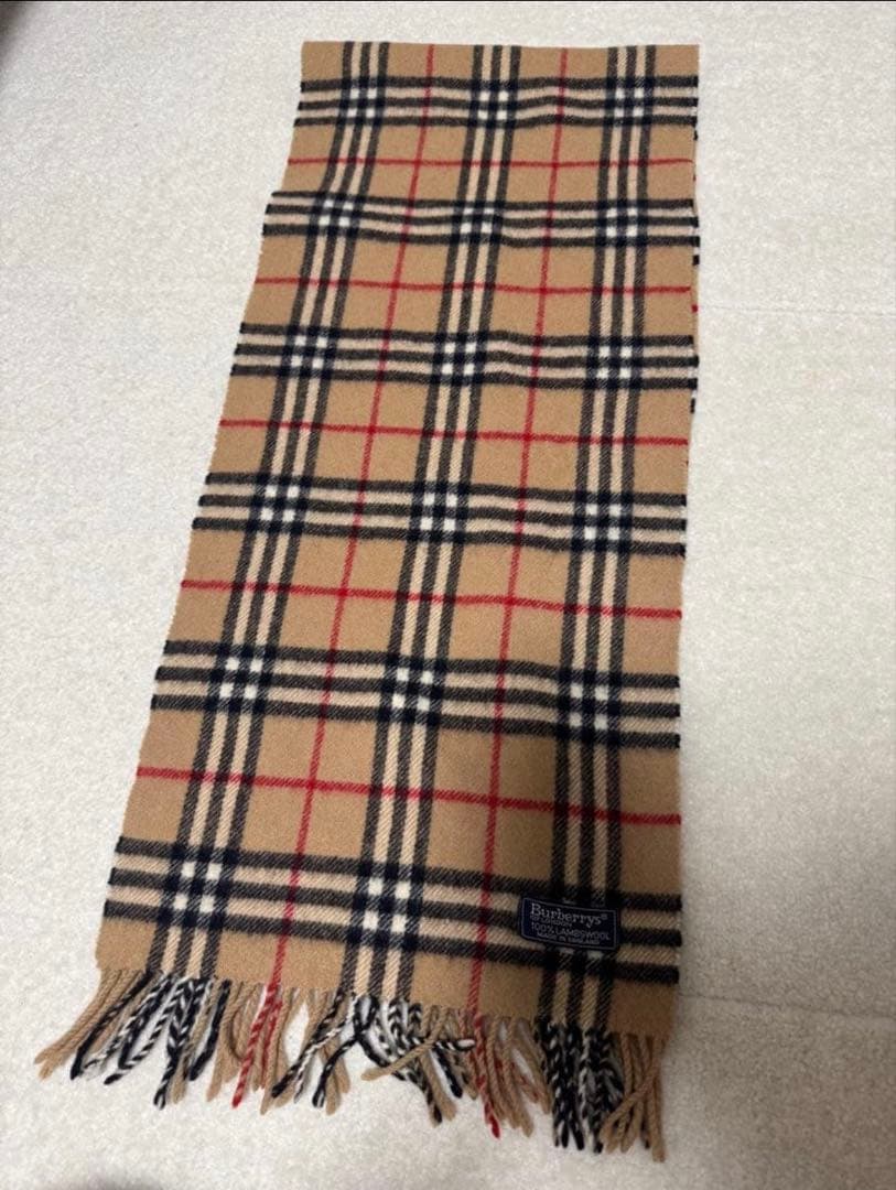 Burberrys バーバリー マフラー ラムウール ノバチェック ビンテージ