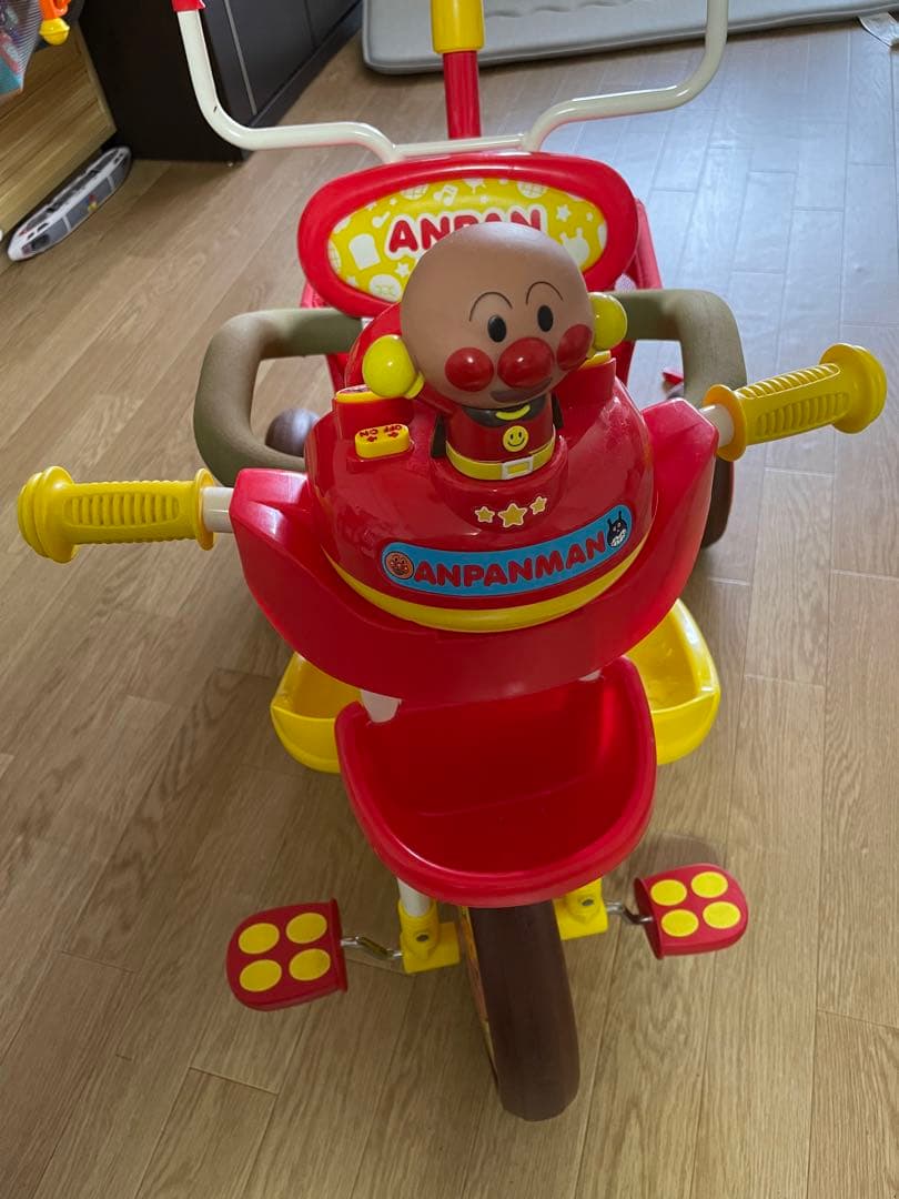 アンパンマン三輪車　デラックス　動作確認済　幼児　お散歩