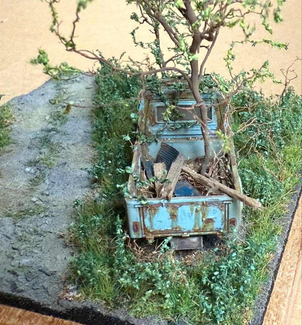 ジオラマ作家の一点物 ★「林道に放置されたミゼット」★ Art Stage K