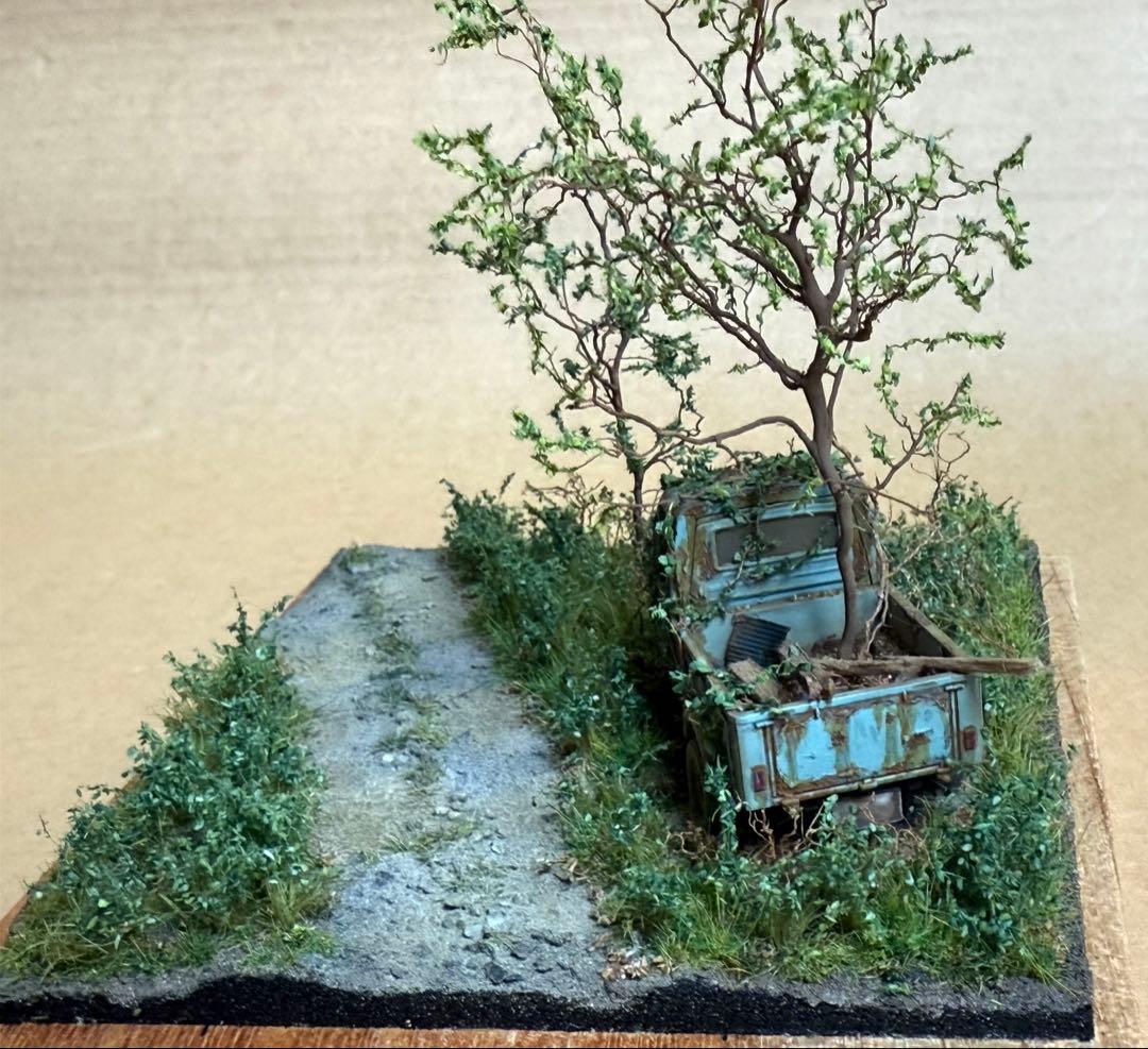 ジオラマ作家の一点物 ★「林道に放置されたミゼット」★ Art Stage K