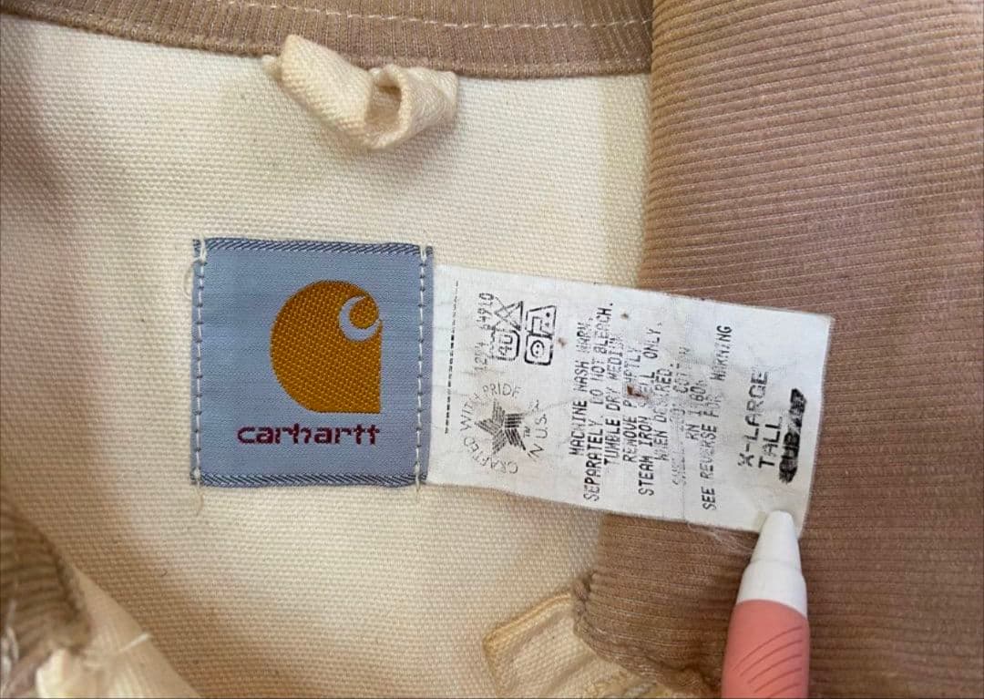 激レア　Carhartt ファーム ダックブラッシュコート　USA　星タグ