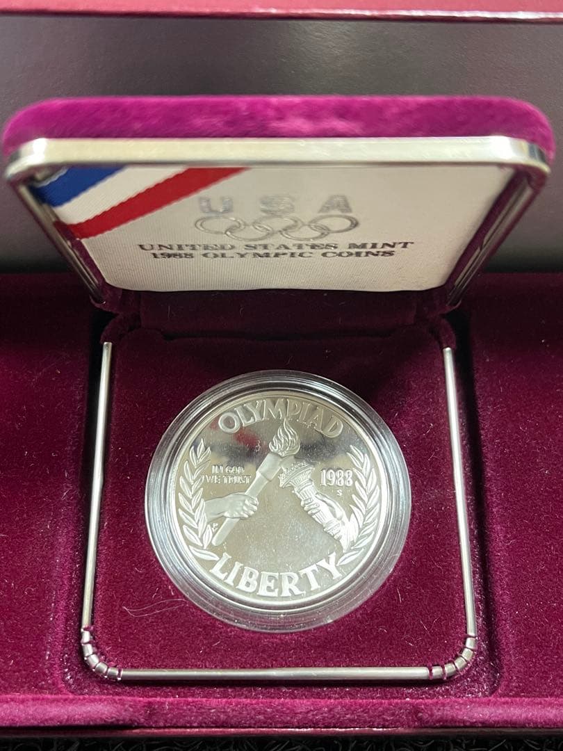 アメリカ合衆国1ドル銀貨アメリカ 1988年1ドル 銀貨 ソウルオリンピック記念